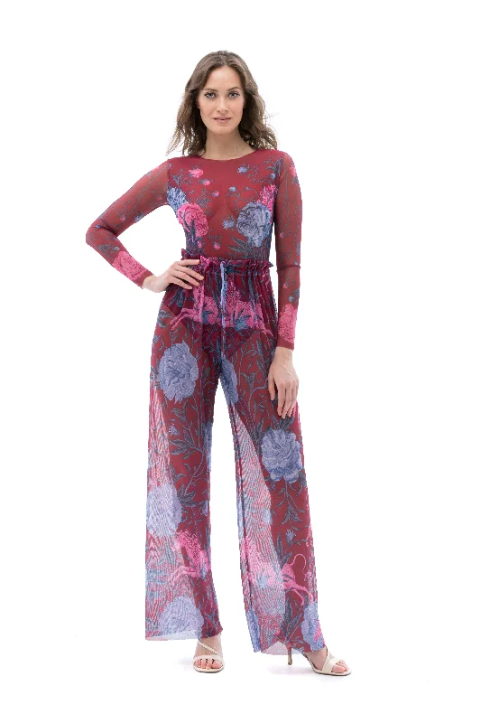 PEONIES BEACH PANTS one size, fits all Monochromatic All - in - one