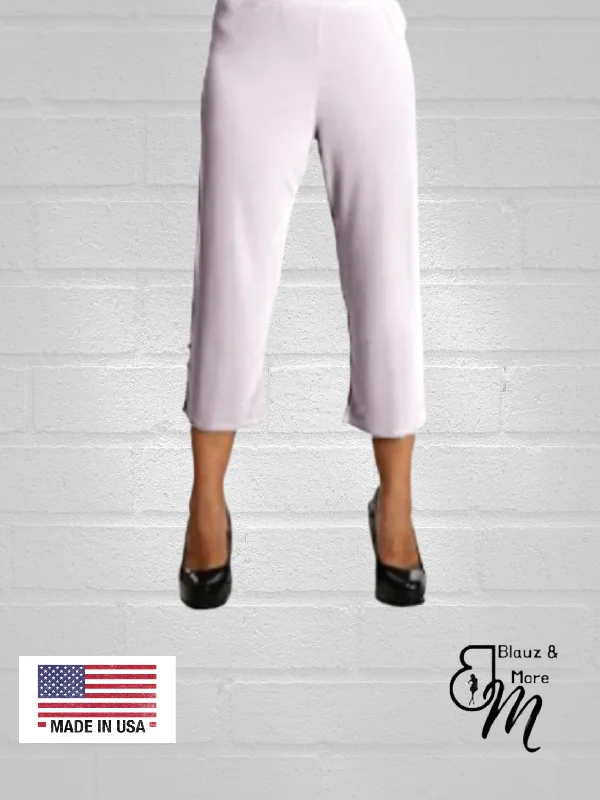 Straight Leg Capri Pant -P004 French
