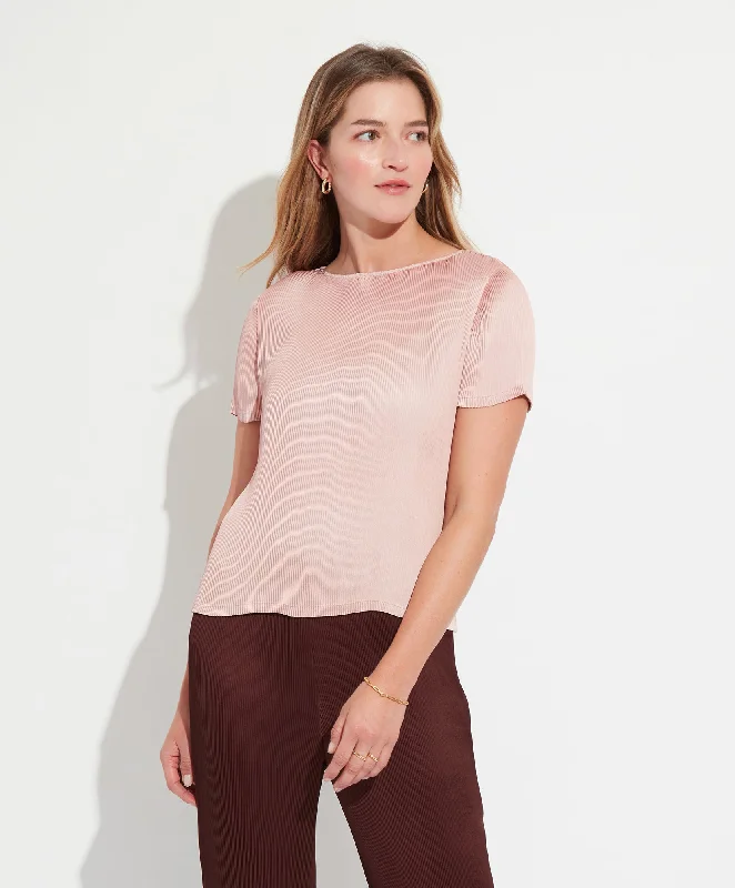 Plisse Top Cashmere