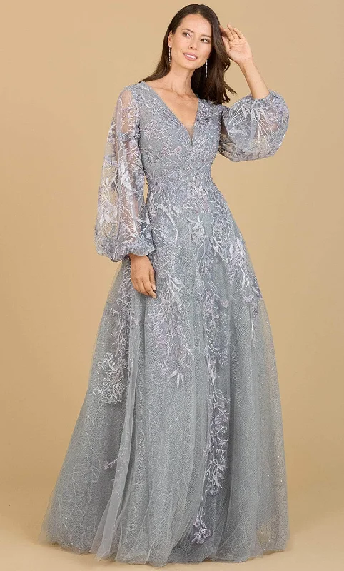 Lara Dresses 29195 - Laced Tulle Semi-Ballgown Cool Women's Distressed