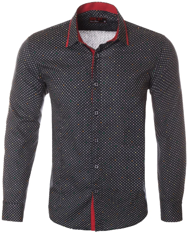 Men's Long Sleeve Shirt Navy 4808 Modern Women's Tech