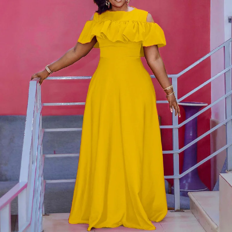 Temperament Round Neck Strapless Short-Sleeved Pleated Waist Dress Wholesale Dresses Dynamic Women's Moto Temperament Round Neck Strapless Short-Sleeved Pleated Waist Dress Wholesale Dresses Dynamic Women's Moto