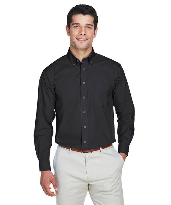 D620 - Devon & Jones Mens Crown Woven Collection™ Solid Broadcloth Shirt Cool Women's Skate