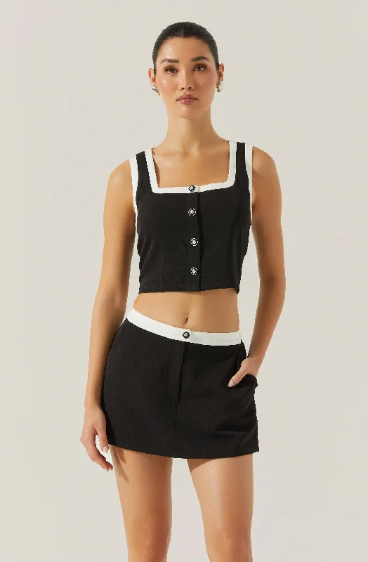 Rory Contrast Trim Top Youthful Women's Pop