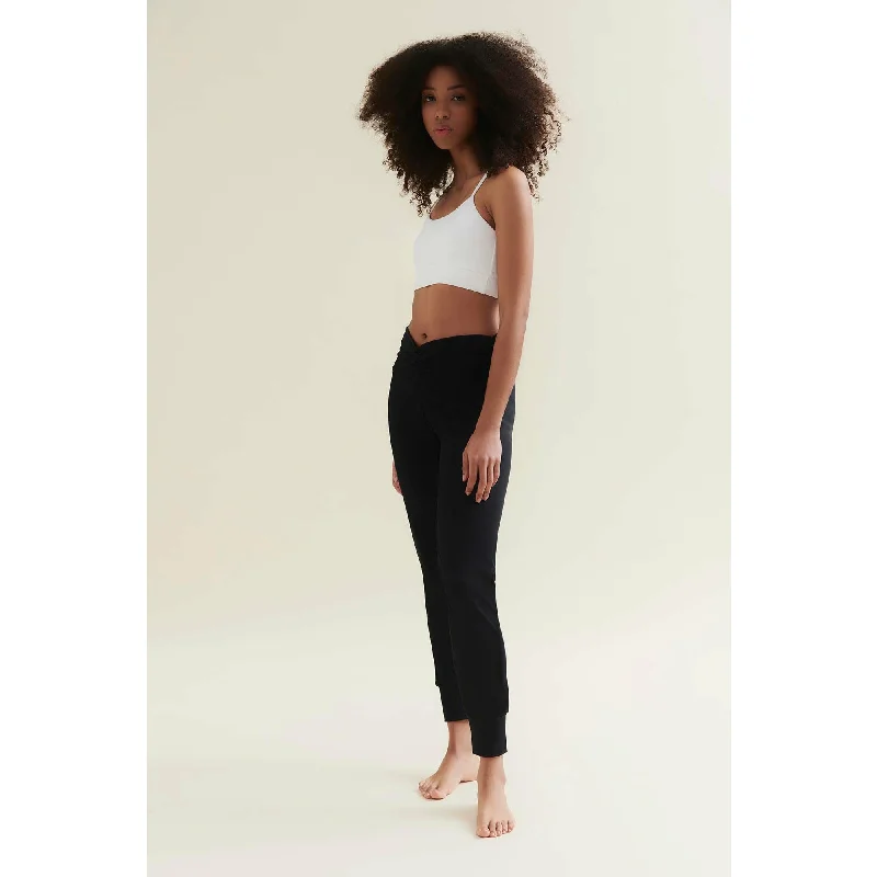 Best Yoga Pants - Opaque - Caviar Black Trendy Women's Oversized
