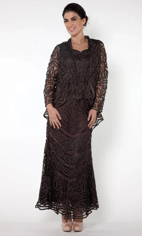 Soulmates D7068 - Unique Hand Crochet Straps Lace Three Pieces Gown Practical Women's Quick - dry Soulmates D7068 - Unique Hand Crochet Straps Lace Three Pieces Gown Practical Women's Quick - dry