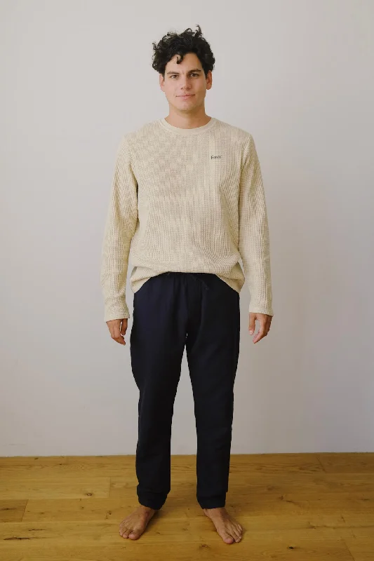 unisex cotton pants - relaxed - midnight stripe Adventure