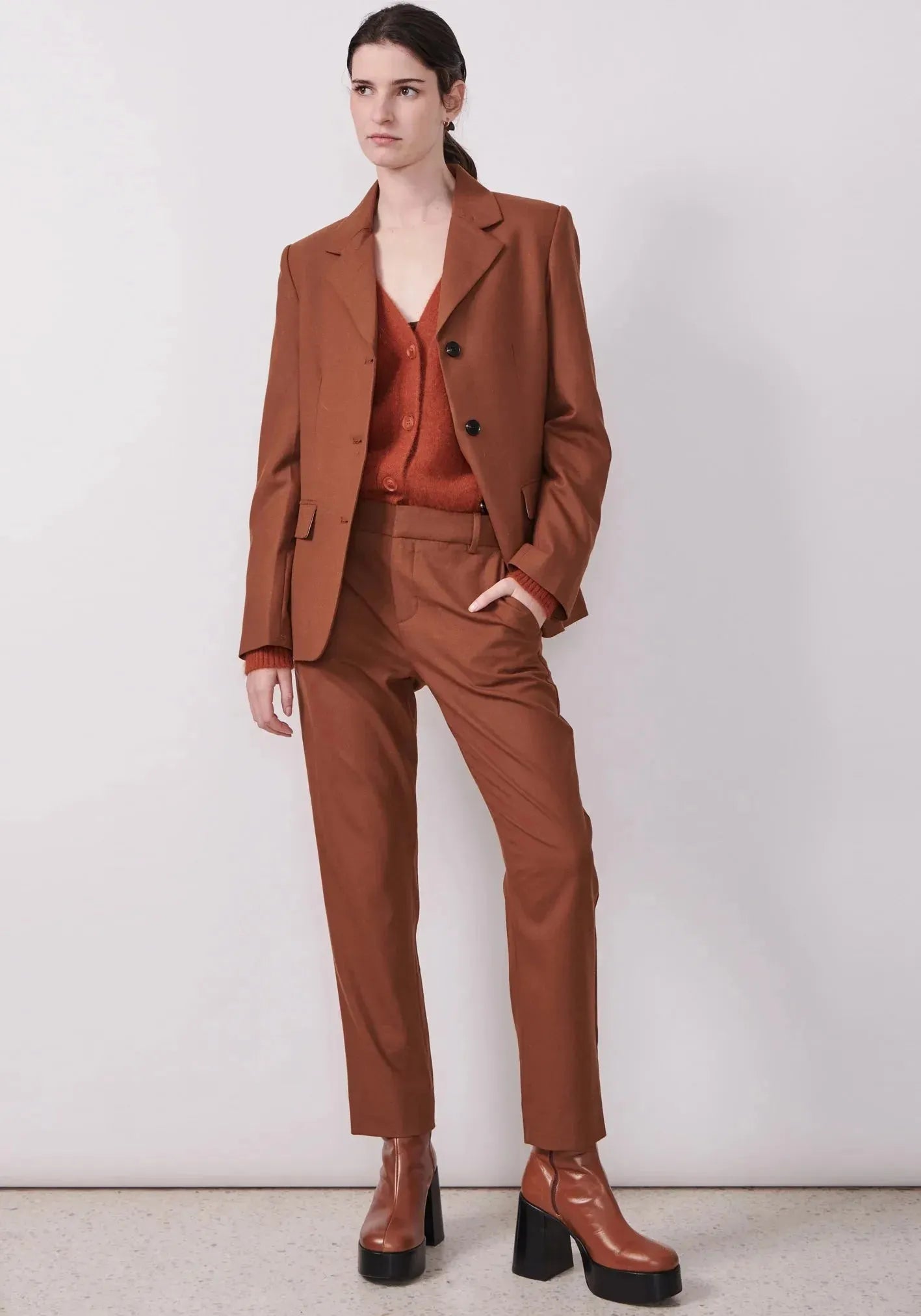 POL Clothing Dressage Pant in Fox - Final Sale Rugged Women's Outdoor 