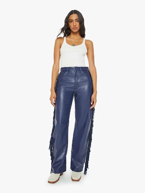 The Fringe Half-Pipe Sneak - Varsity Blues Refined Women's Hand - crafted