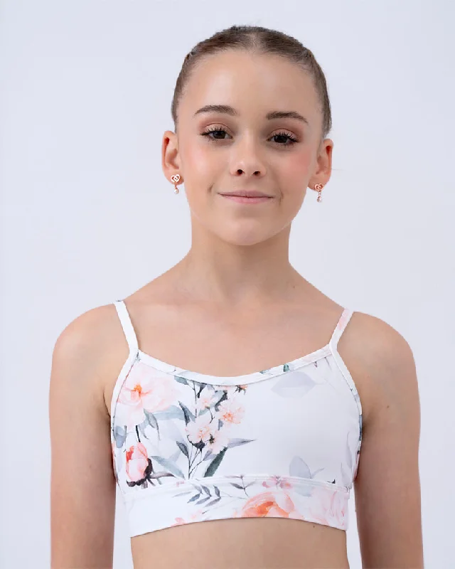 Claudia Dean World Cindy Crop Top - Womens - Sugar Plum Print Dapper Women's Bow - adorned Claudia Dean World Cindy Crop Top - Womens - Sugar Plum Print Dapper Women's Bow - adorned