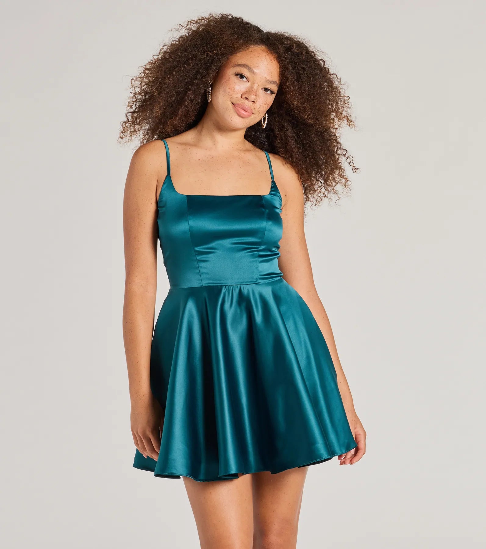 Haidie Sleeveless A-Line Satin Party Dress Dapper Women's Bow - adorned