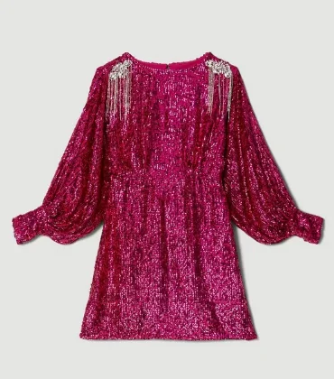 Karen Millen Sequin Crystal Embellished Mini Dress Business