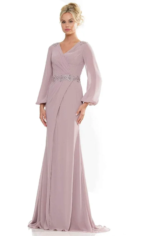 Marsoni by Colors MV1273 - Bishop Sleeve Evening Dress Confident Women's High - fashion Marsoni by Colors MV1273 - Bishop Sleeve Evening Dress Confident Women's High - fashion