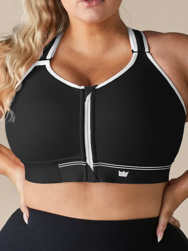 Flex Sports Bra - Black & White Stylish Women's Neon