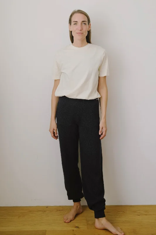 wool pants - finniaa - steel melange Elegant Women's Formal 