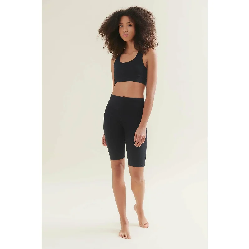 Yoga Shorts - Caviar Black Cashmere