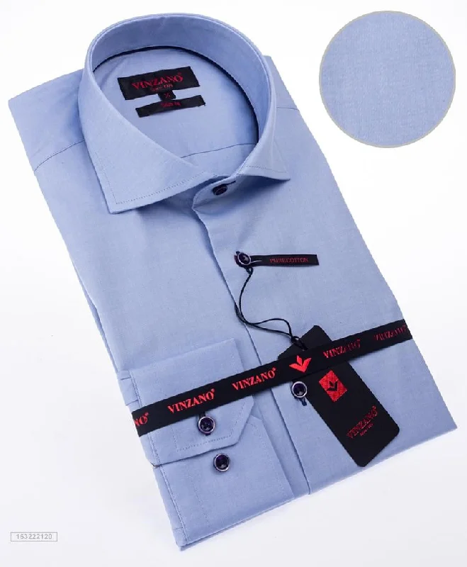Long Sleeve Shirt in sky Blue Streetwear Style for 