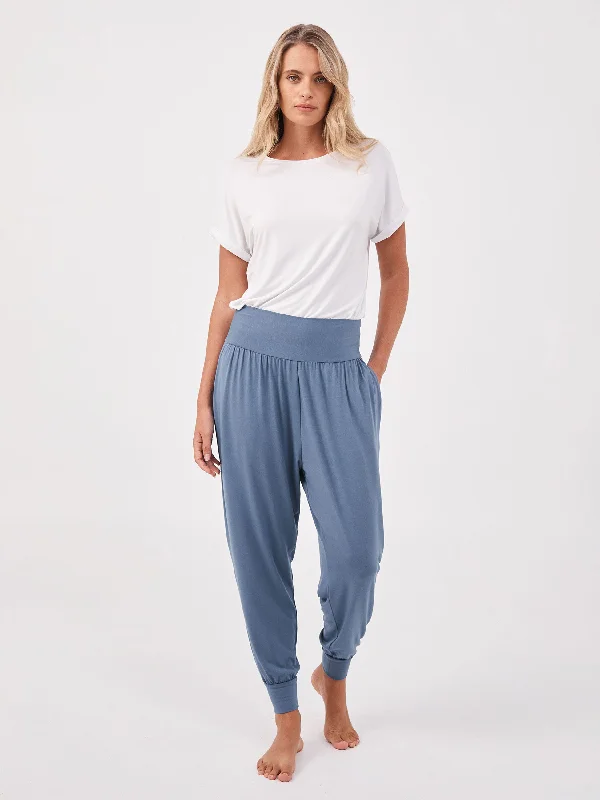 Nomad Relax Pant - China Blue Cozy Women's Sherpa - lined
