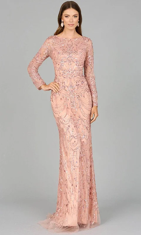 Lara Dresses 29050 - Beaded Lace Evening Dress Earthy Women's Hemp - based