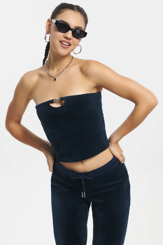 Cut Out Tube Top Bold Women's Animal Print