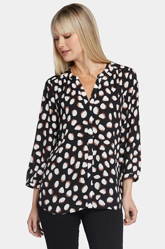Pintuck Blouse - Matilda Dot Traditional Women's 