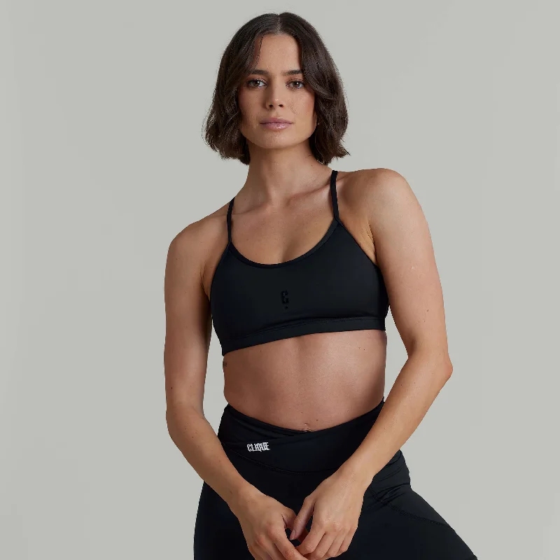CLQ Yoga Bra - BLACK Dynamic Women's Moto