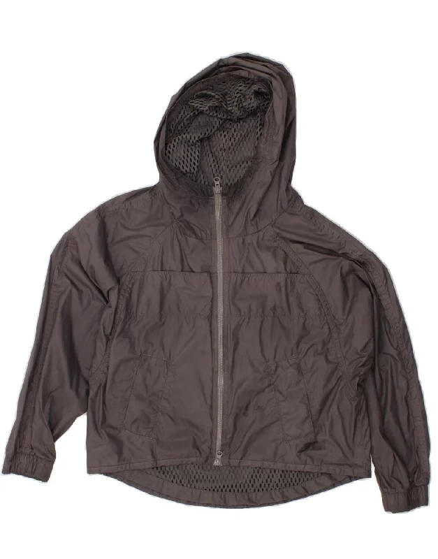 ADIDAS Womens Stella McCartney Oversized Rain Jacket UK 8/10 Small Grey Dynamic Women's High - energy ADIDAS Womens Stella McCartney Oversized Rain Jacket UK 8/10 Small Grey Dynamic Women's High - energy