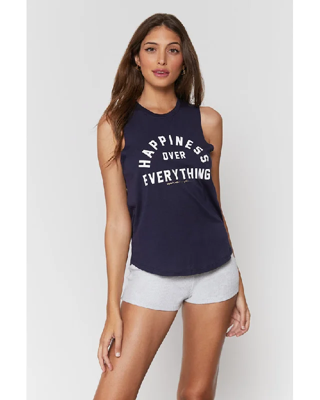 Spiritual Gangster Happiness Muscle Tank - Womens - Night Elegant Women's 