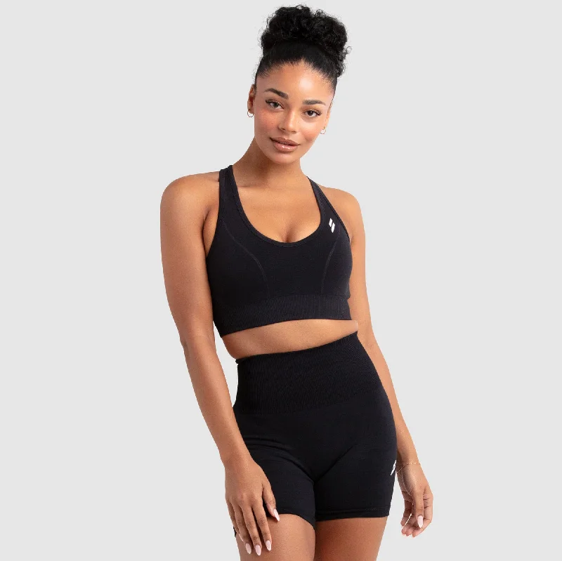 Hyperflex 2 Crop - Jet Black Dynamic Women's High - energy