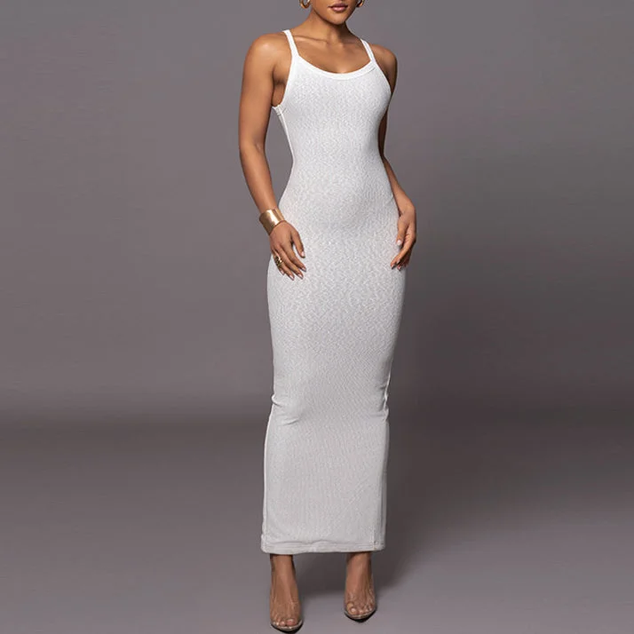Hang Strip Simple Solid Color Tight Slit Suspender Dress Wholesale Dresses Sustainable Organic Hang Strip Simple Solid Color Tight Slit Suspender Dress Wholesale Dresses Sustainable Organic