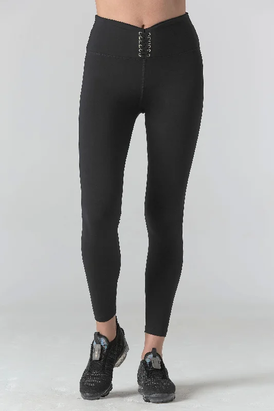 4 EVA Black Pants Laid - back Women's Style
