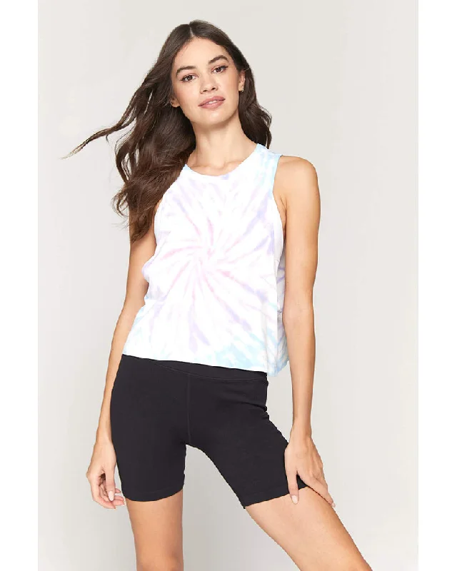 Spiritual Gangster Gratitude Supernova Tank - SU13611019 - Womens - Pastel Swirl Tie Dye Australian Beach