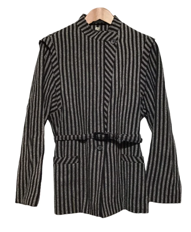 Wool Belted Jacket (Size S) Refined Women's Hand - crafted