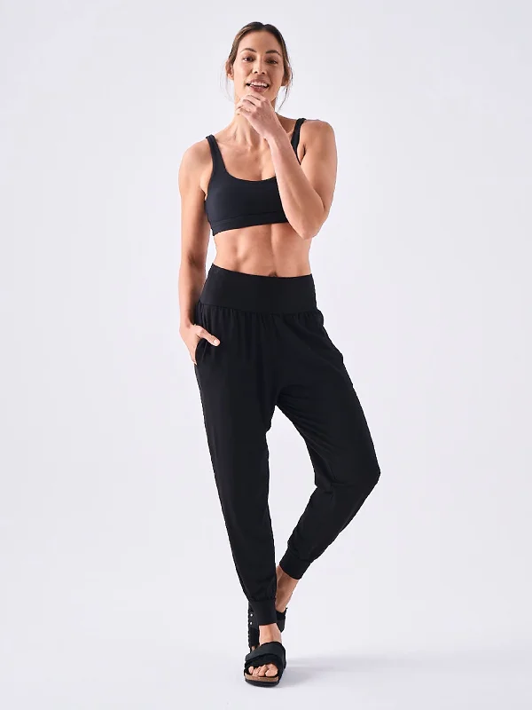 Nomad Relax Pant Extra Long - Black Preppy Women's College