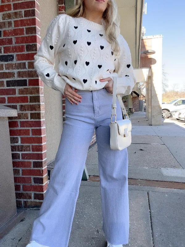 Down The Road Denim Pants Artistic Women's Hand - painted