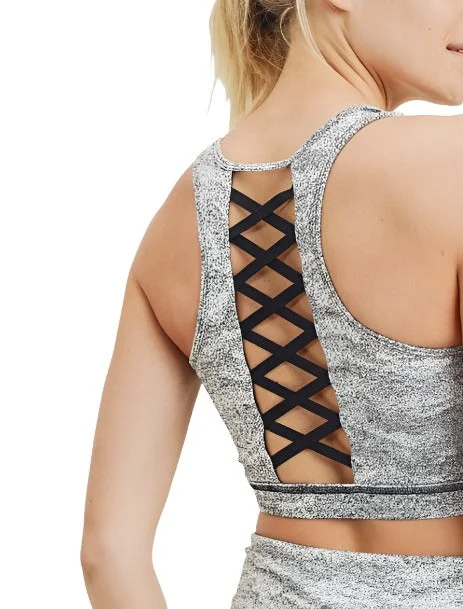 Mono B Sandstorm Racerback Sports Bra AT2855 Monochromatic Office Style