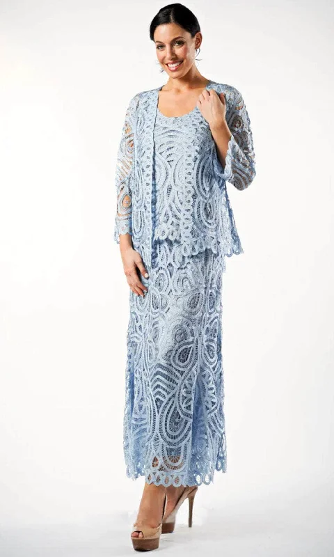 Soulmates D7051 - Three Piece Paisley Jacket Tank And Skirt Set Casual Women's Loose - fitting Soulmates D7051 - Three Piece Paisley Jacket Tank And Skirt Set Casual Women's Loose - fitting