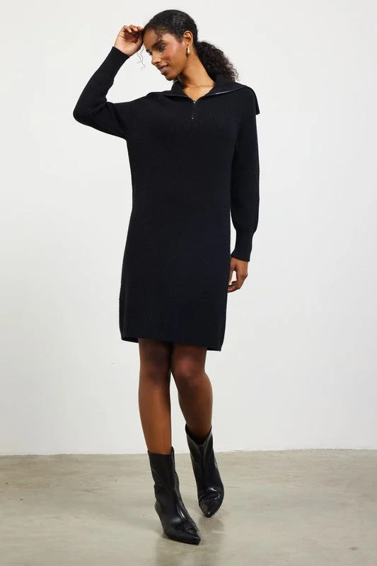 Chelsie Knit Mini Dress Hip Women's Retro
