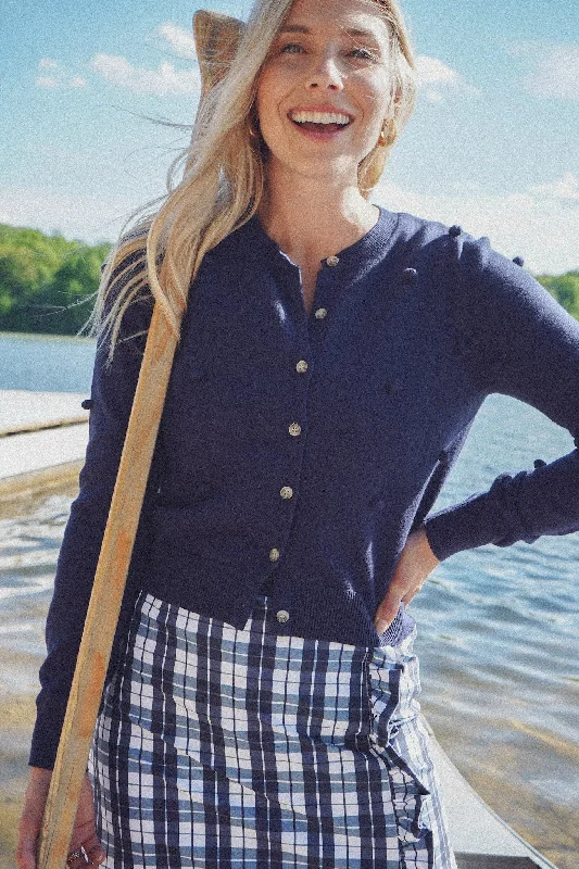 The Juniper Cardigan - Navy Confident Women's Power