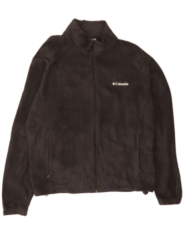 COLUMBIA Womens Oversized Fleece Jacket UK 18 XL Black Polyester Laid - back Women's Style COLUMBIA Womens Oversized Fleece Jacket UK 18 XL Black Polyester Laid - back Women's Style
