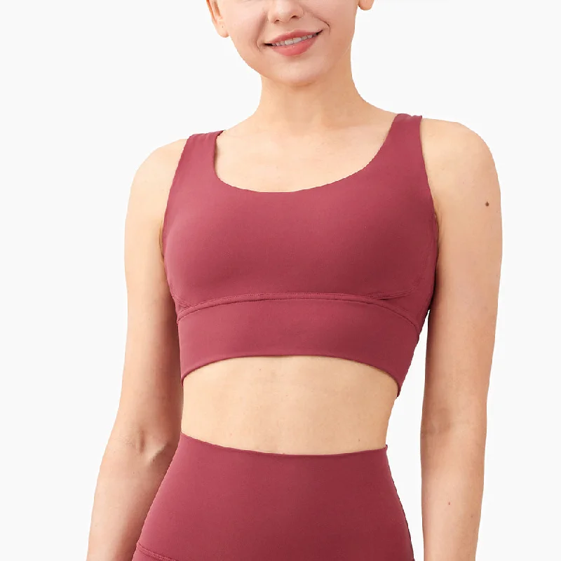 Cross Back Sport Yoga Bra Cashmere