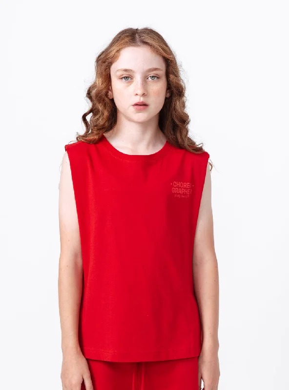 Unisex Kids Max Tank Red Sophisticated Women's 