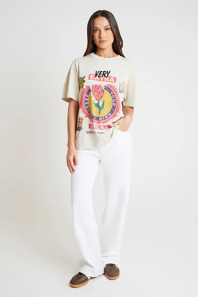 MAIN SQUEEZE GRAPHIC TEE - VINTAGE WHITE Scandinavian