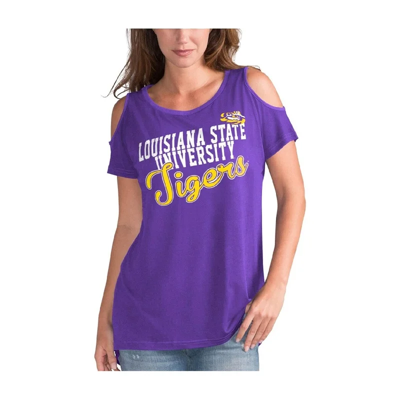 G-III Sports Womens LSU Tigers Graphic T-Shirt, Purple, Medium Relaxed Women's Beachy G-III Sports Womens LSU Tigers Graphic T-Shirt, Purple, Medium Relaxed Women's Beachy