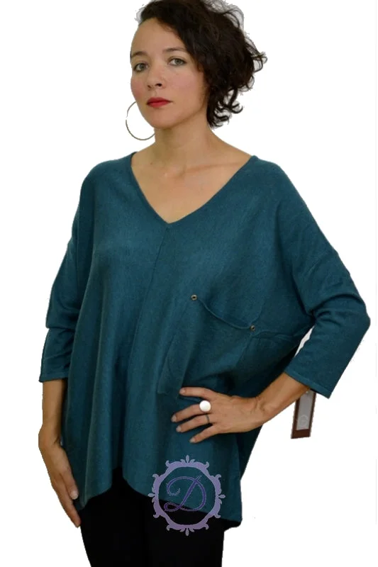 Kerisma Raven Sweater  - Dk. Teal Hip Women's Urban