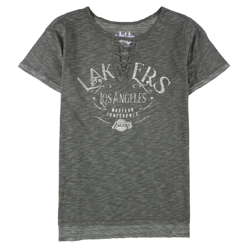 Touch Womens Los Angeles Lakers Graphic T-Shirt, Grey, Large Sustainable Organic