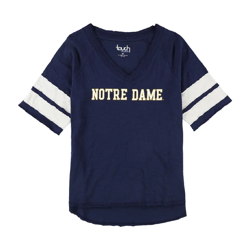 Touch Womens Notre Dame Graphic T-Shirt, Blue, Medium Traditional Women's 