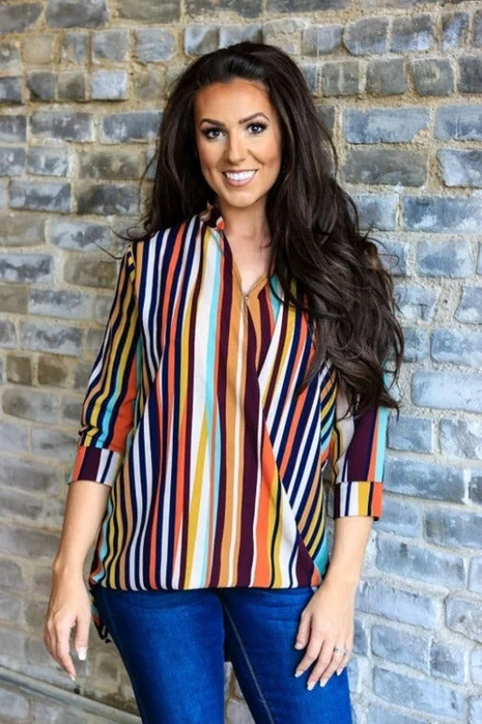 L&B Magnificent Surplice Blouse Refined Women's Velvet