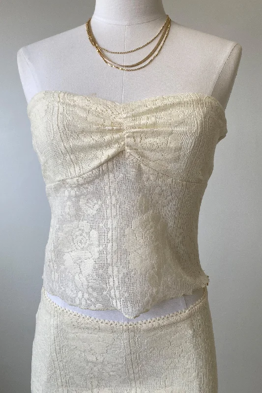 Crochet Lace Tube Top Dynamic Women's Moto
