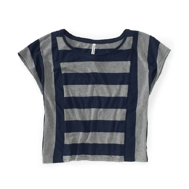 Aeropostale Womens Horizontal Vert Stripe Graphic T-Shirt Sporty Women's Tennis